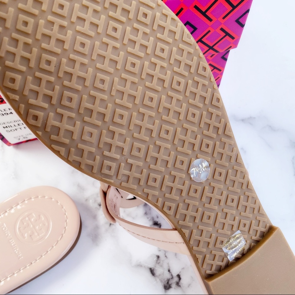 New In Box Tory Burch Miller sandals Pink 7.5 - Picture 4 of 5